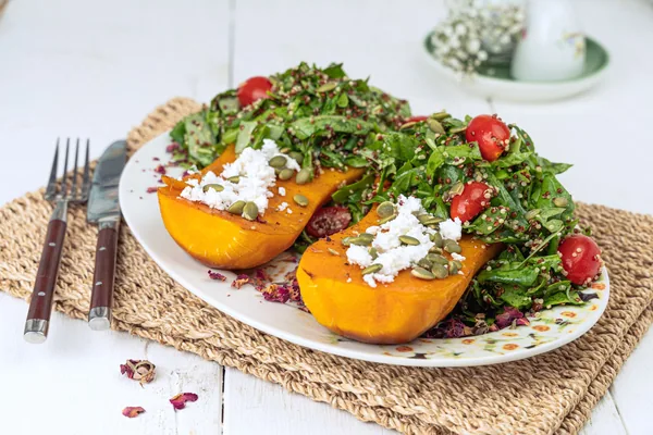 Ensalada templada de cereales y verduras